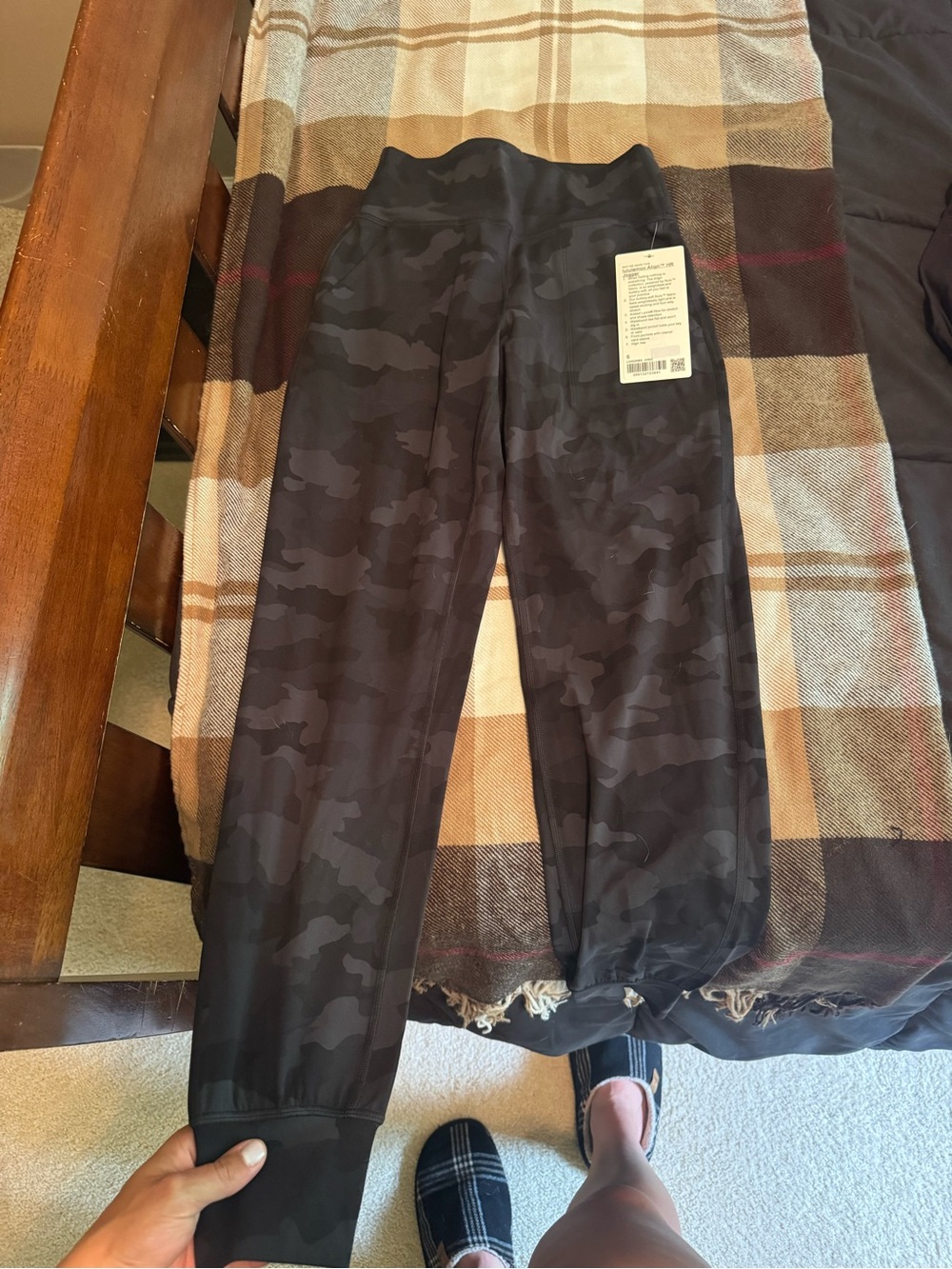 lululemon athletica Black Camo Jogger Pants